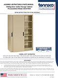 Preassembled Sliding Door Jumbo Storage Cabinet (2520119)